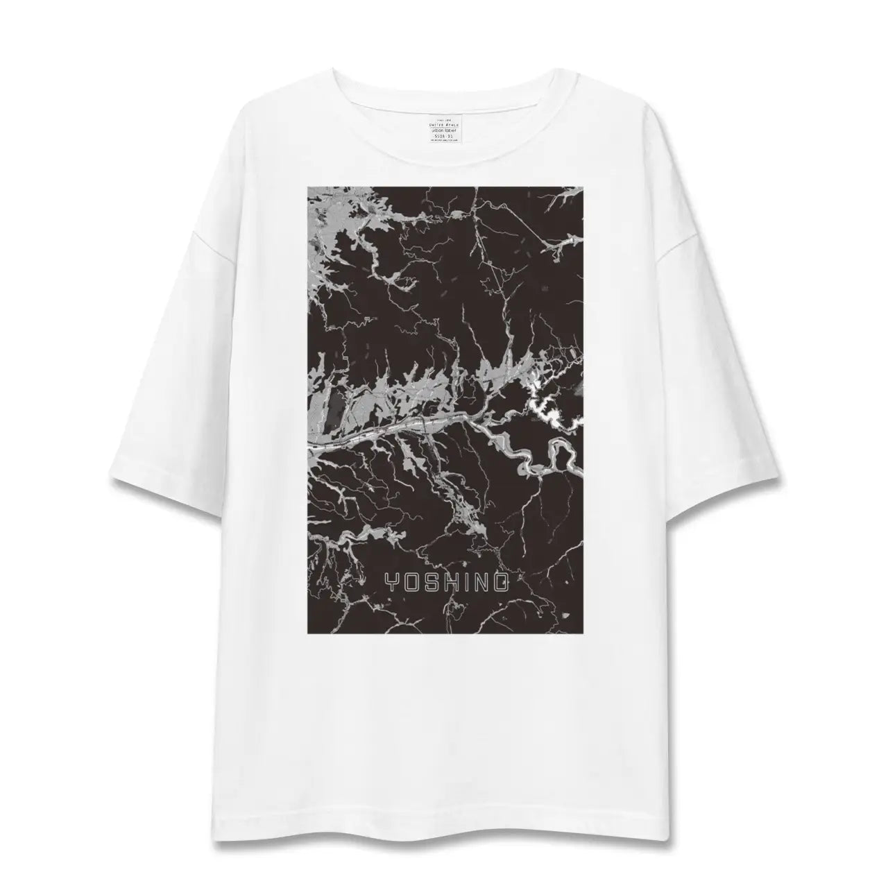 【吉野(奈良県)】地図柄ビッグシルエットTシャツ