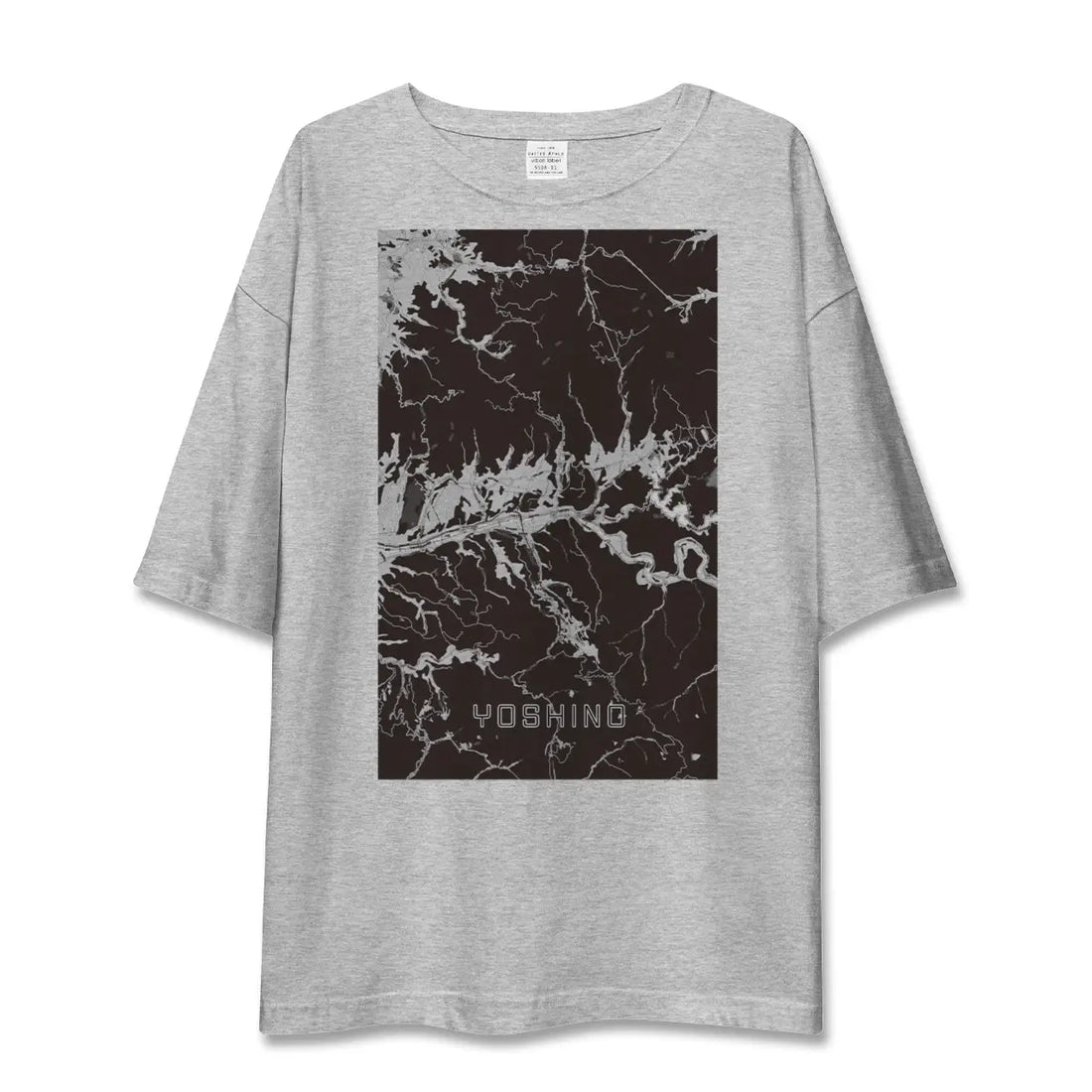 【吉野(奈良県)】地図柄ビッグシルエットTシャツ