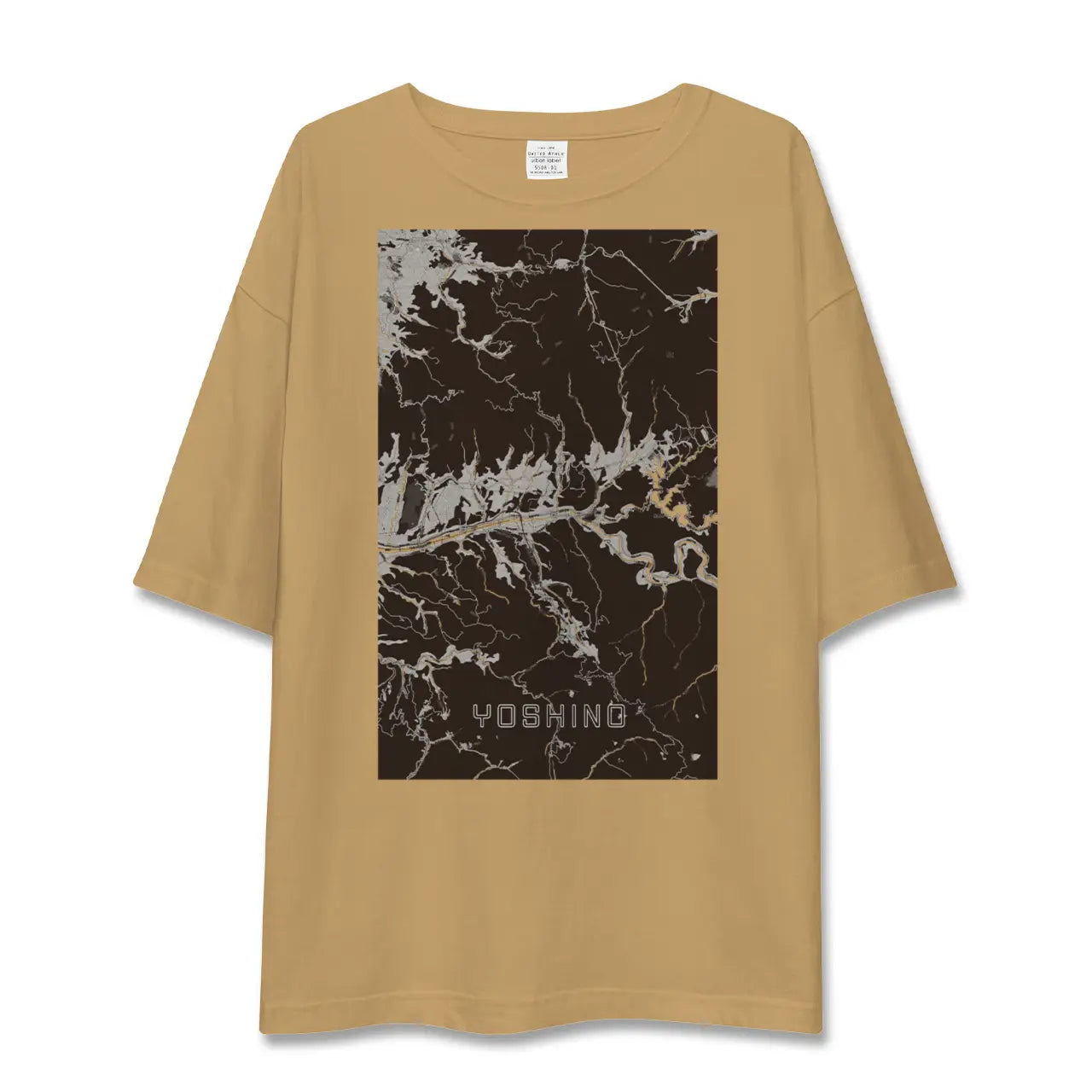 【吉野(奈良県)】地図柄ビッグシルエットTシャツ