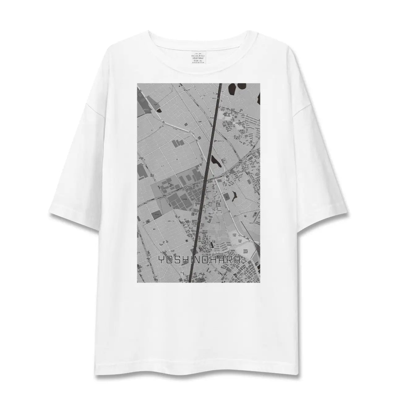 【吉野原(埼玉県)】地図柄ビッグシルエットTシャツ