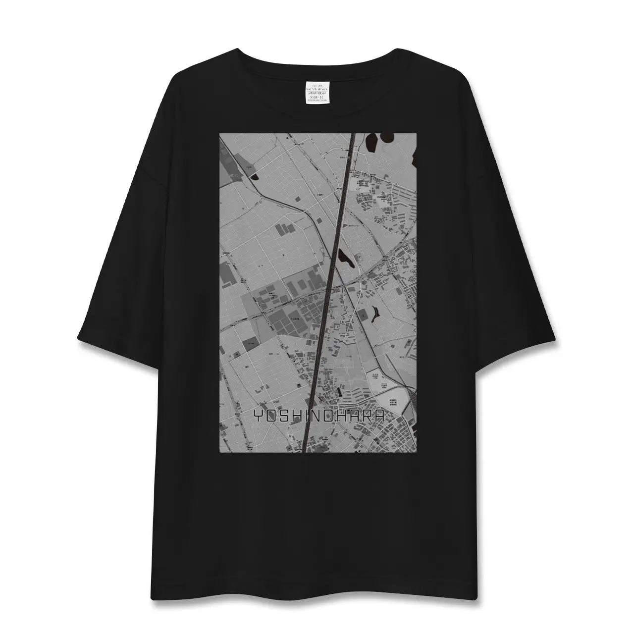 【吉野原(埼玉県)】地図柄ビッグシルエットTシャツ