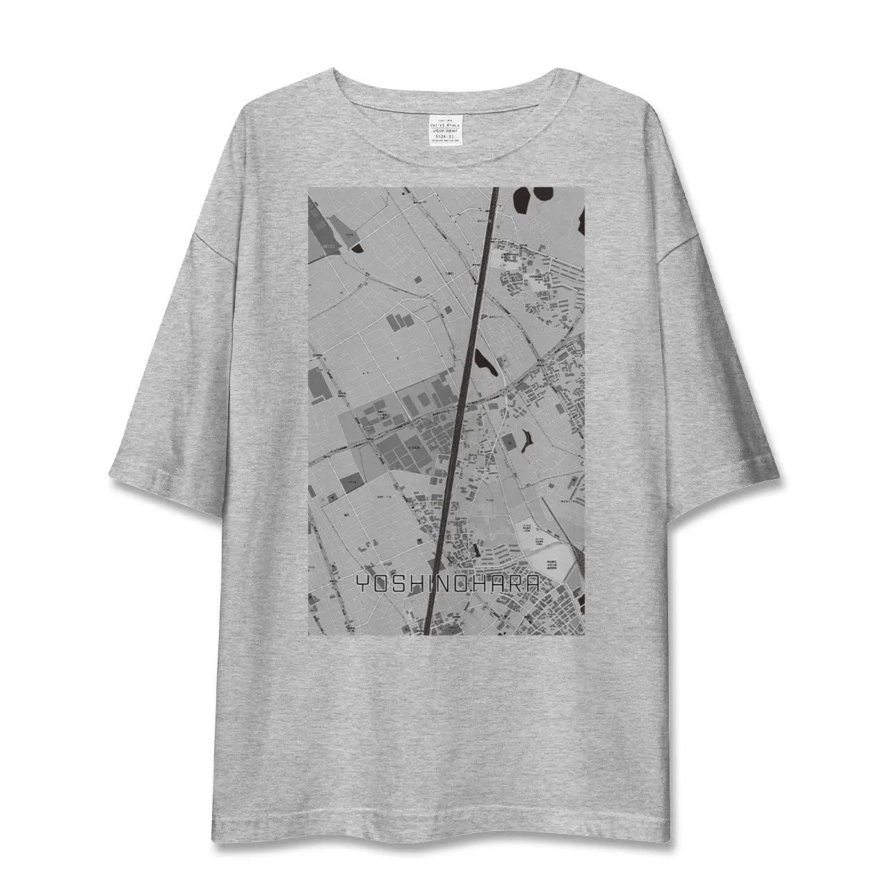 【吉野原(埼玉県)】地図柄ビッグシルエットTシャツ