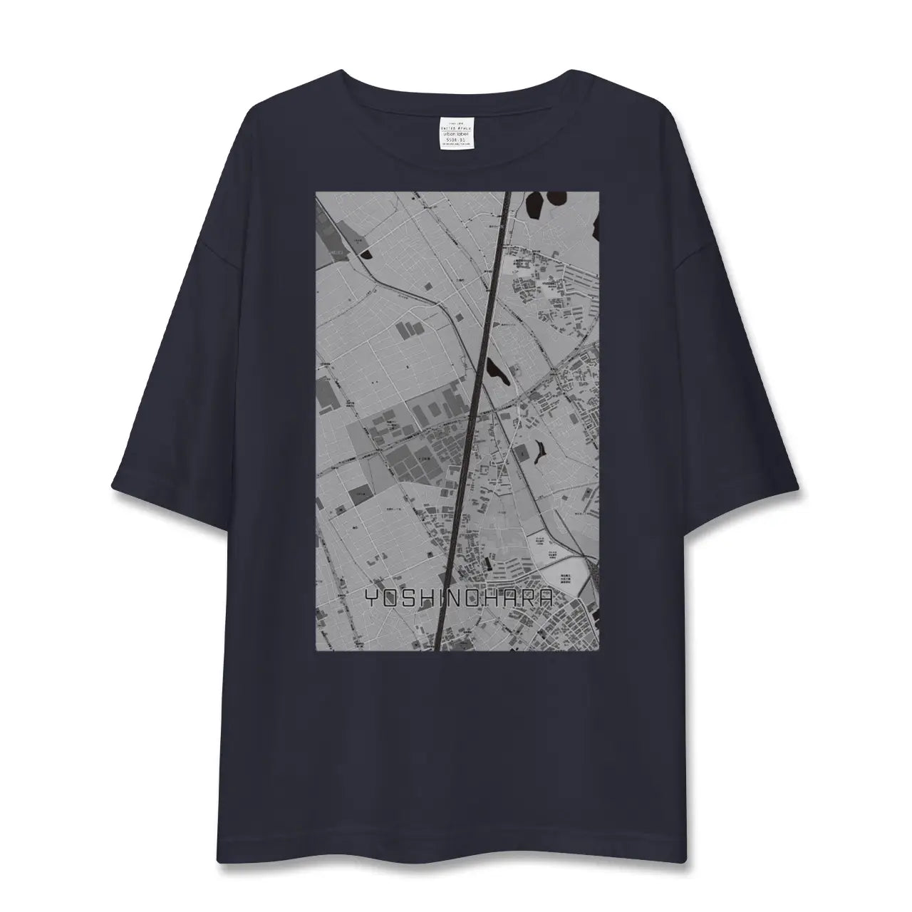 【吉野原(埼玉県)】地図柄ビッグシルエットTシャツ