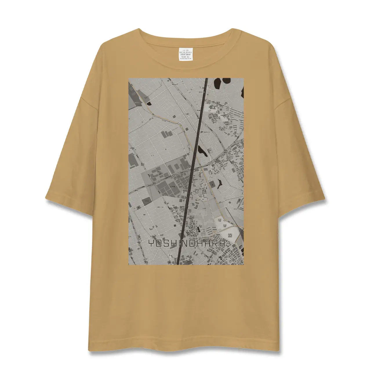 【吉野原(埼玉県)】地図柄ビッグシルエットTシャツ