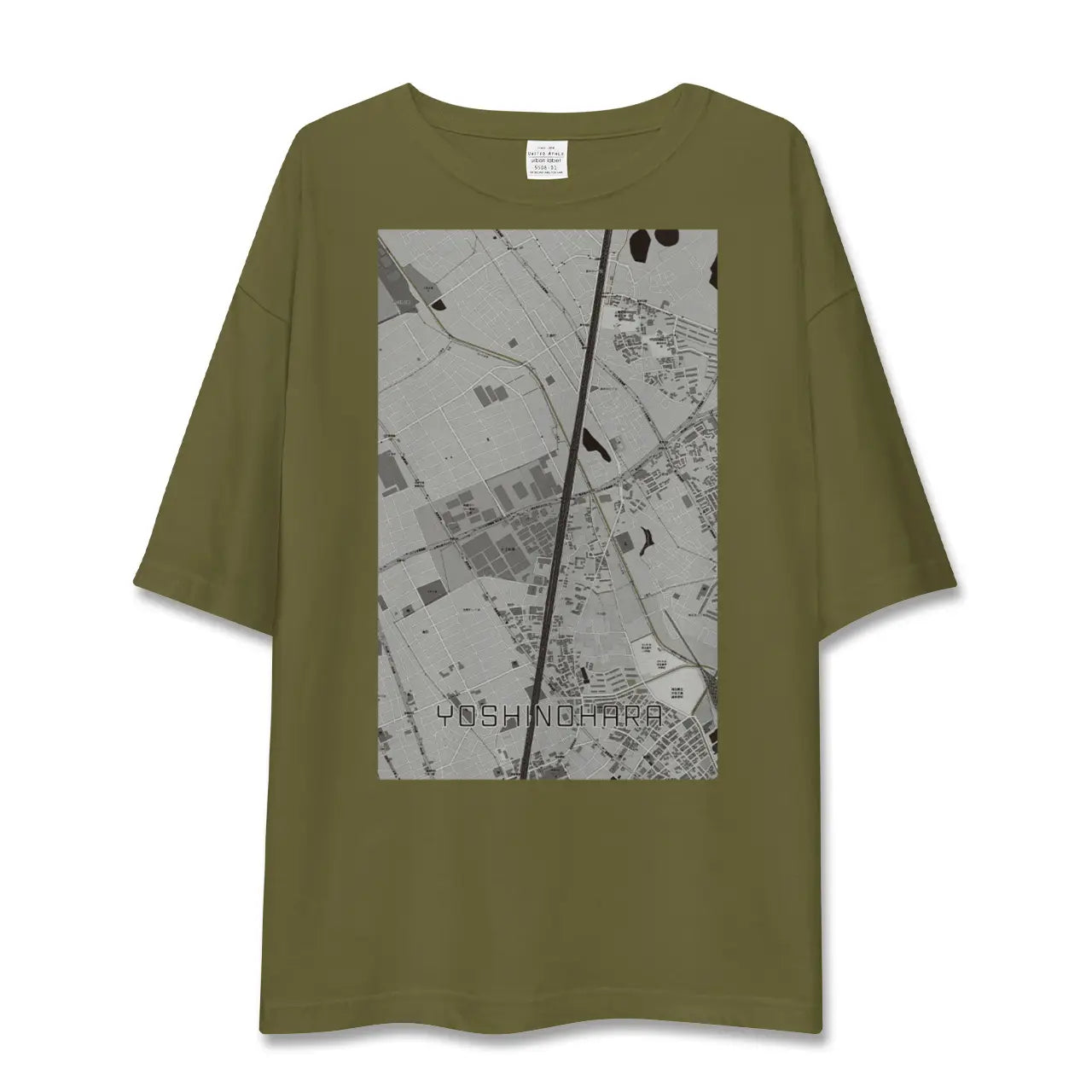 【吉野原(埼玉県)】地図柄ビッグシルエットTシャツ
