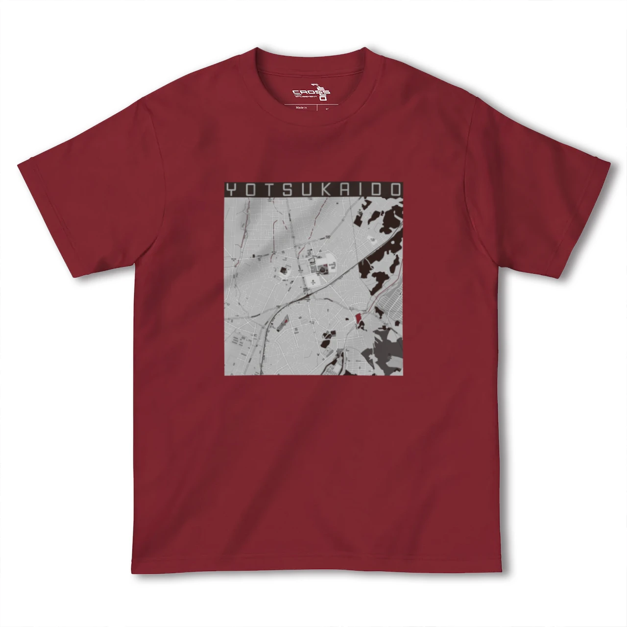 【四街道(千葉県)】地図柄ヘビーウェイトTシャツ