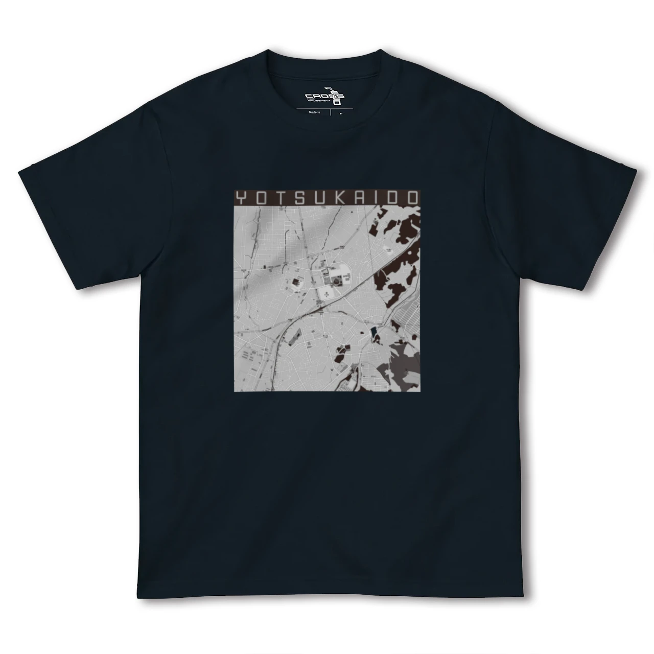 【四街道(千葉県)】地図柄ヘビーウェイトTシャツ