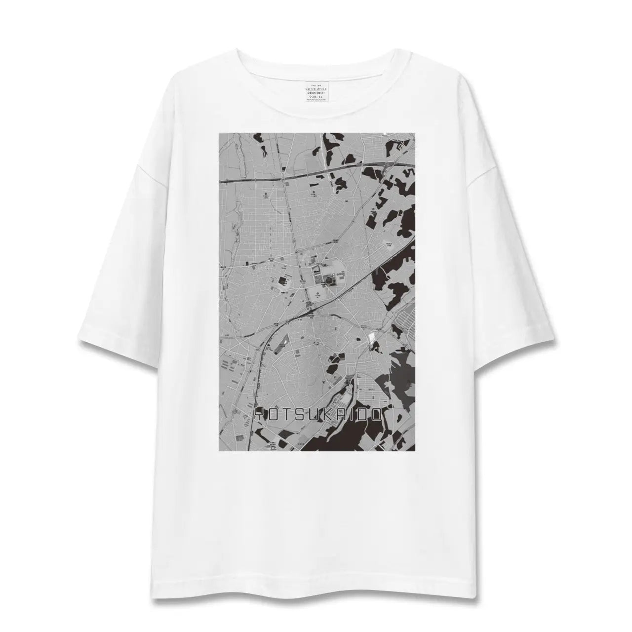 【四街道(千葉県)】地図柄ビッグシルエットTシャツ