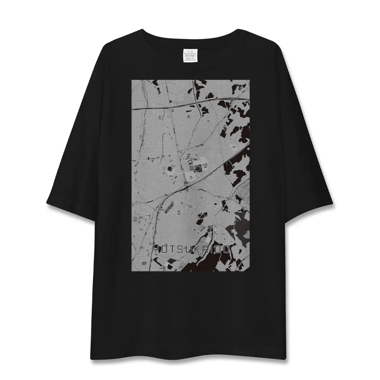 【四街道(千葉県)】地図柄ビッグシルエットTシャツ