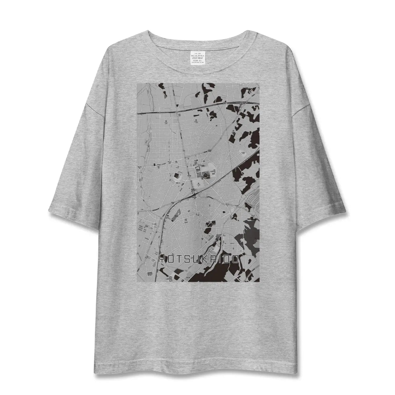 【四街道(千葉県)】地図柄ビッグシルエットTシャツ