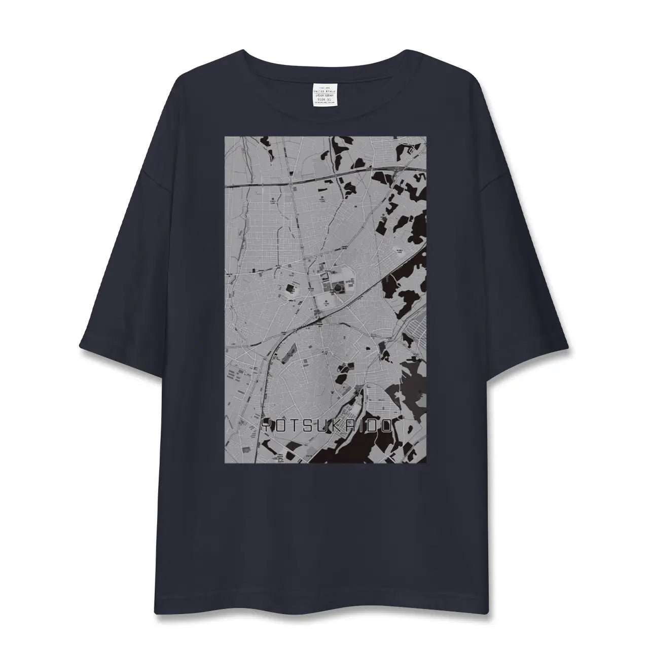 【四街道(千葉県)】地図柄ビッグシルエットTシャツ