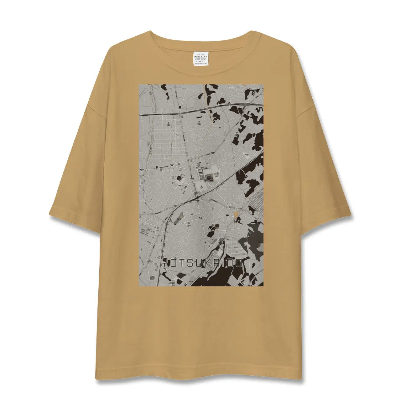 【四街道(千葉県)】地図柄ビッグシルエットTシャツ
