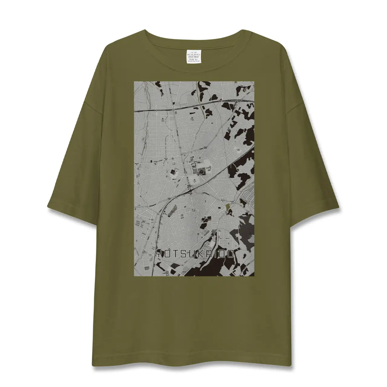 【四街道(千葉県)】地図柄ビッグシルエットTシャツ