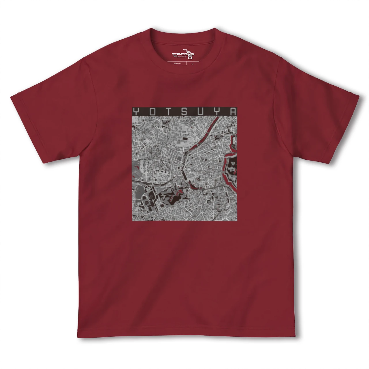 【四ツ谷(東京都)】地図柄ヘビーウェイトTシャツ