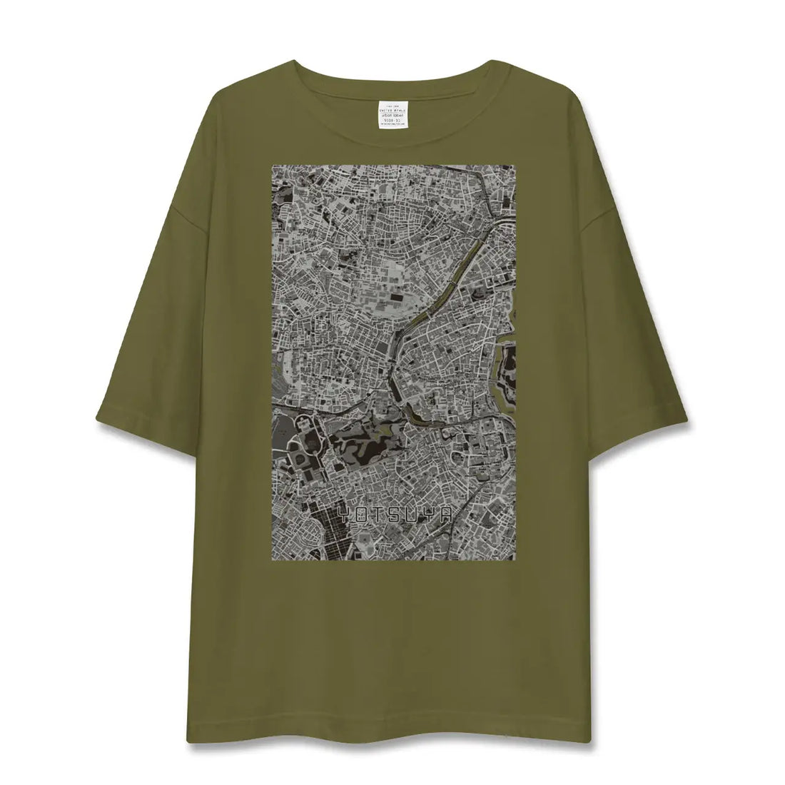 【四ツ谷(東京都)】地図柄ビッグシルエットTシャツ