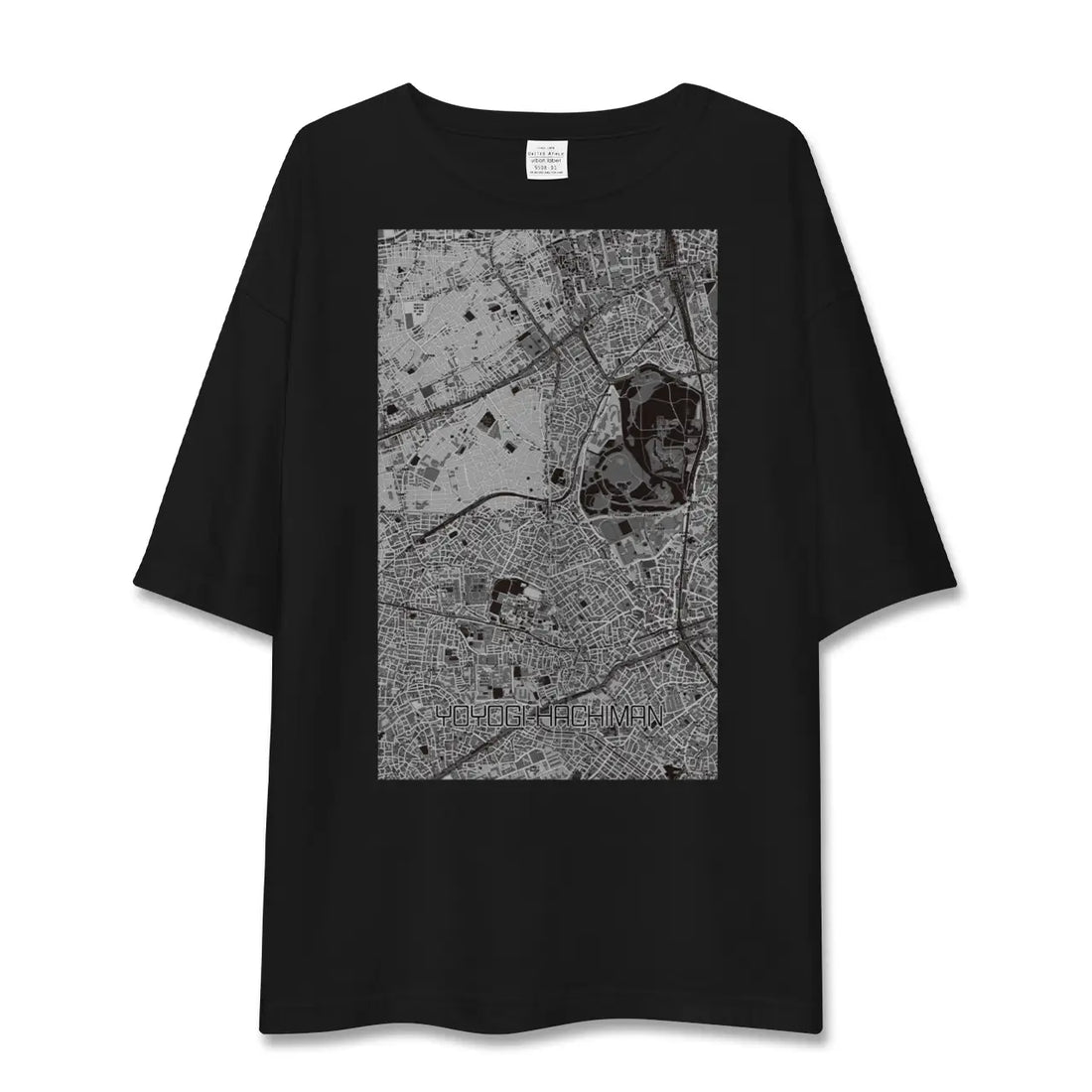 【代々木八幡(東京都)】地図柄ビッグシルエットTシャツ