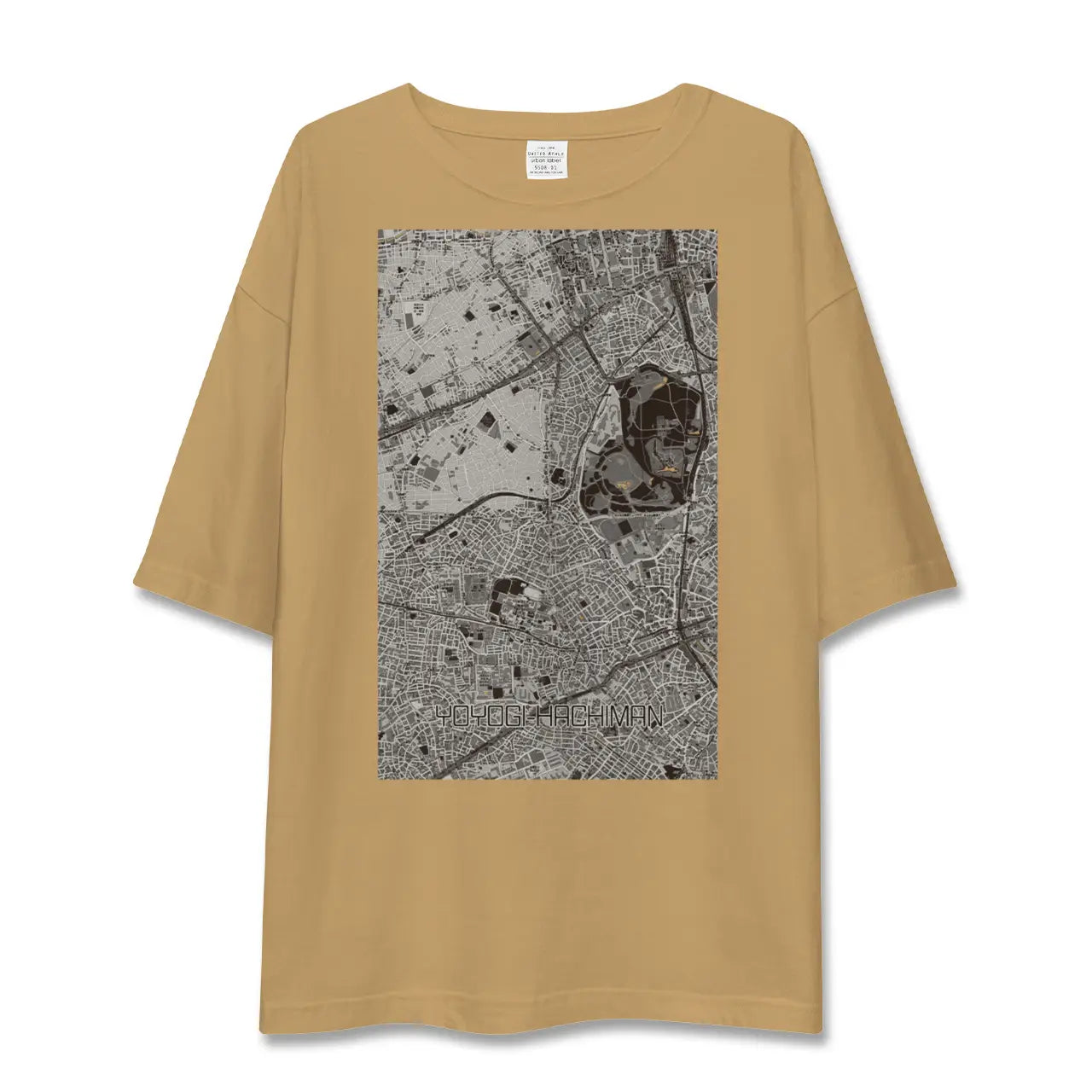 【代々木八幡(東京都)】地図柄ビッグシルエットTシャツ