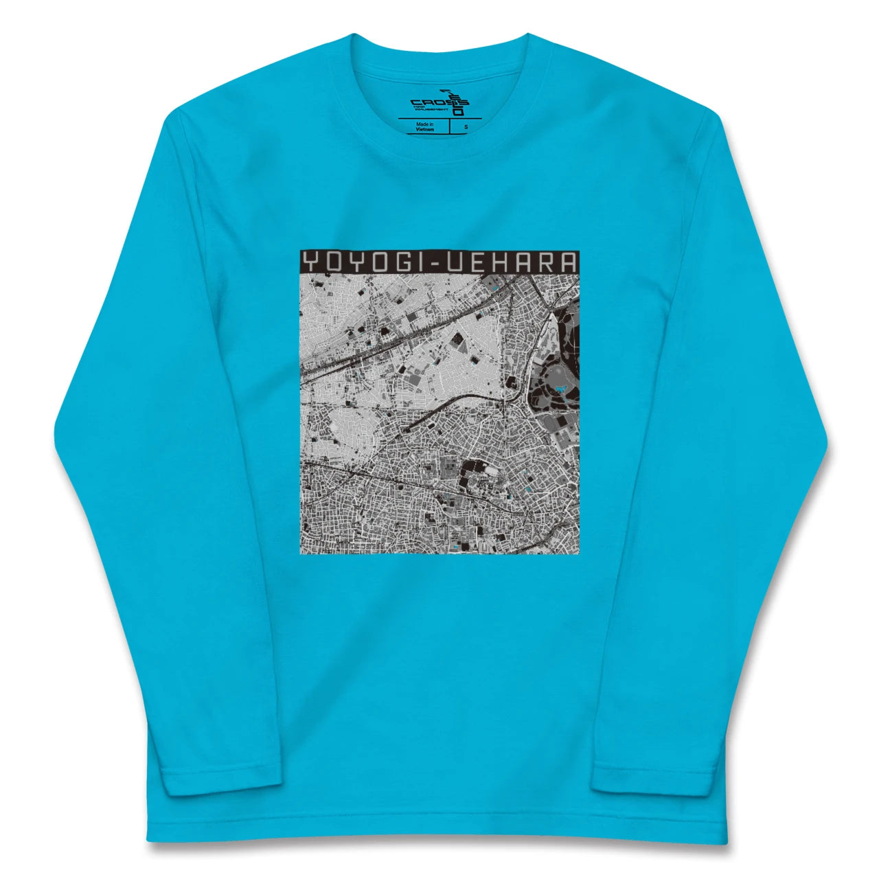 【代々木上原(東京都)】地図柄ロングスリーブTシャツ