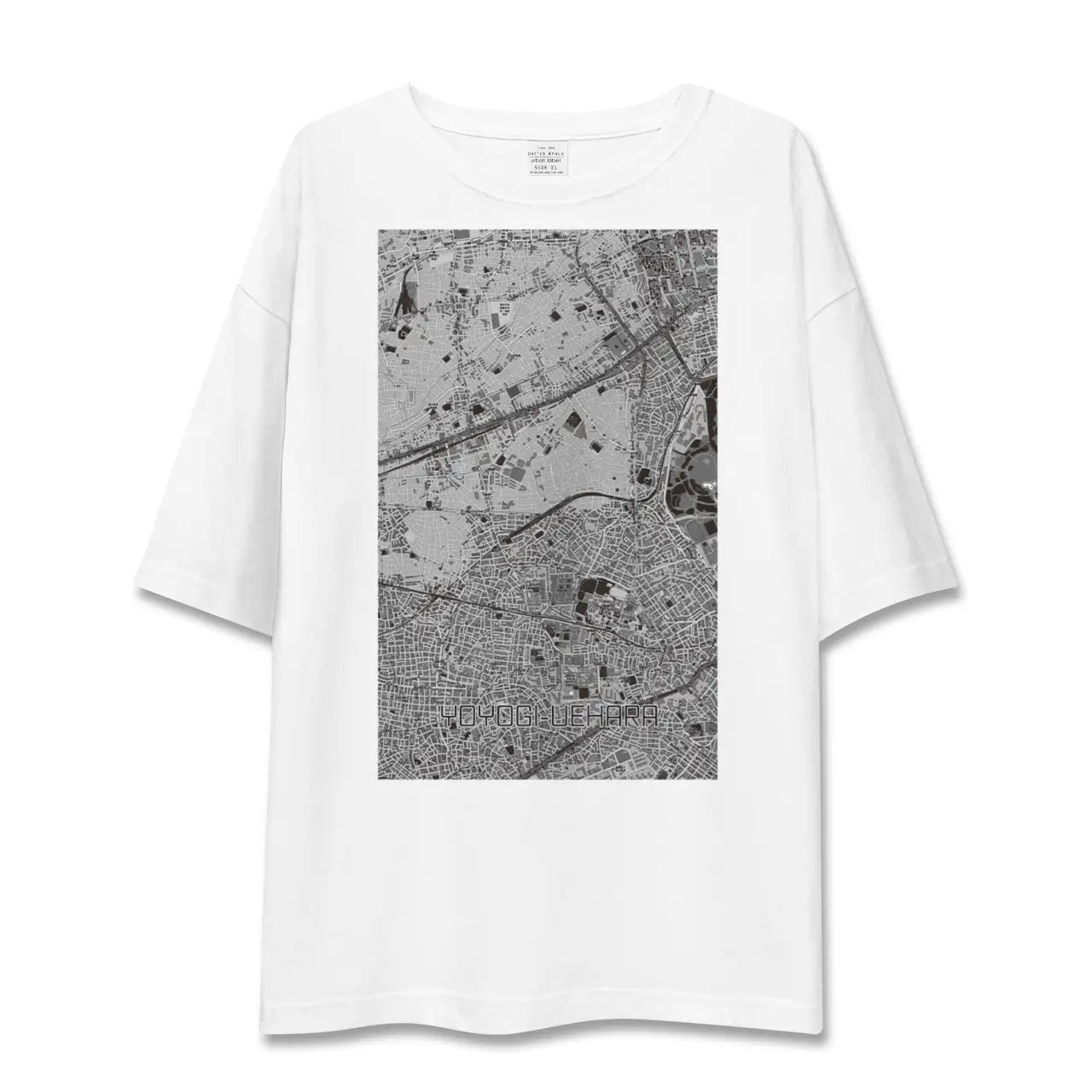 【代々木上原(東京都)】地図柄ビッグシルエットTシャツ