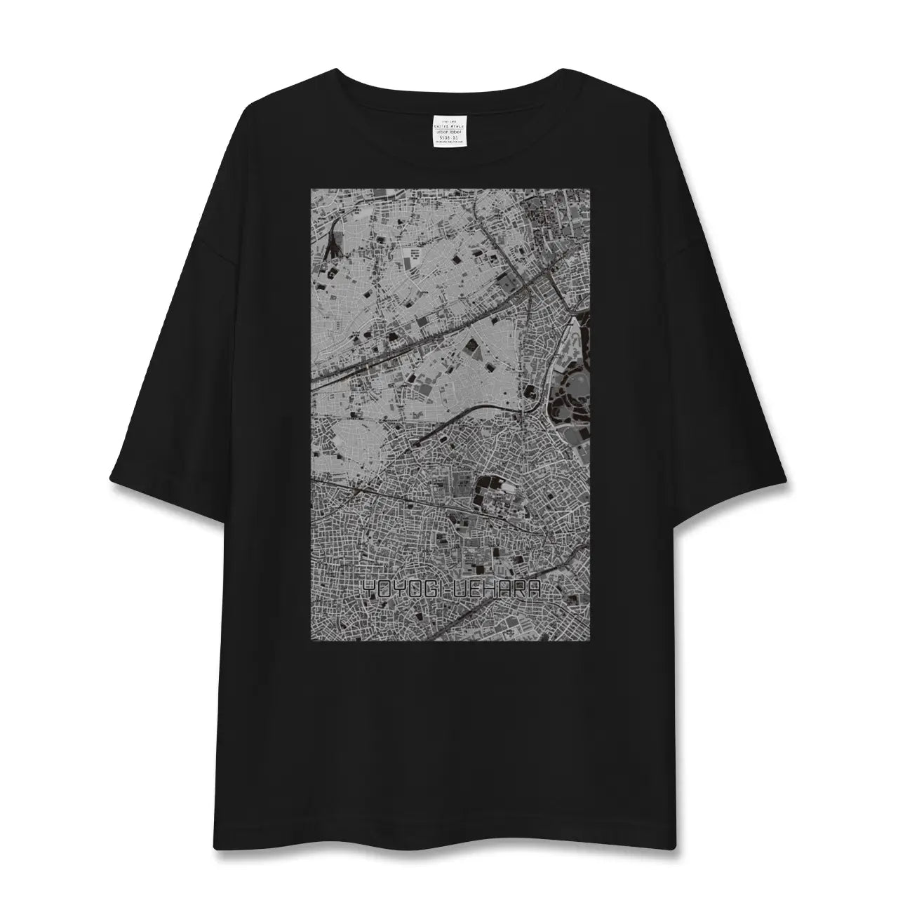 【代々木上原(東京都)】地図柄ビッグシルエットTシャツ