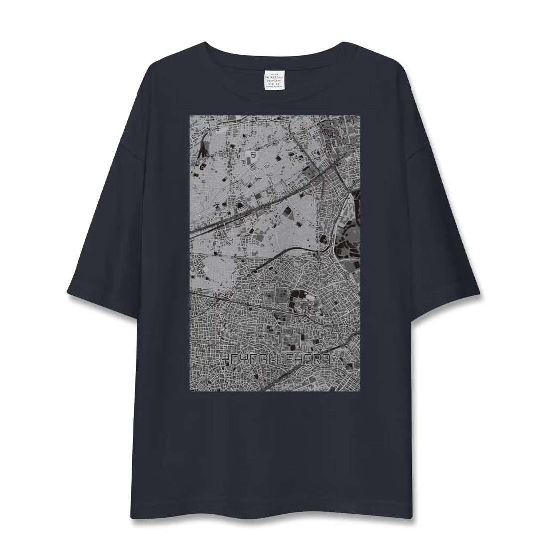【代々木上原(東京都)】地図柄ビッグシルエットTシャツ