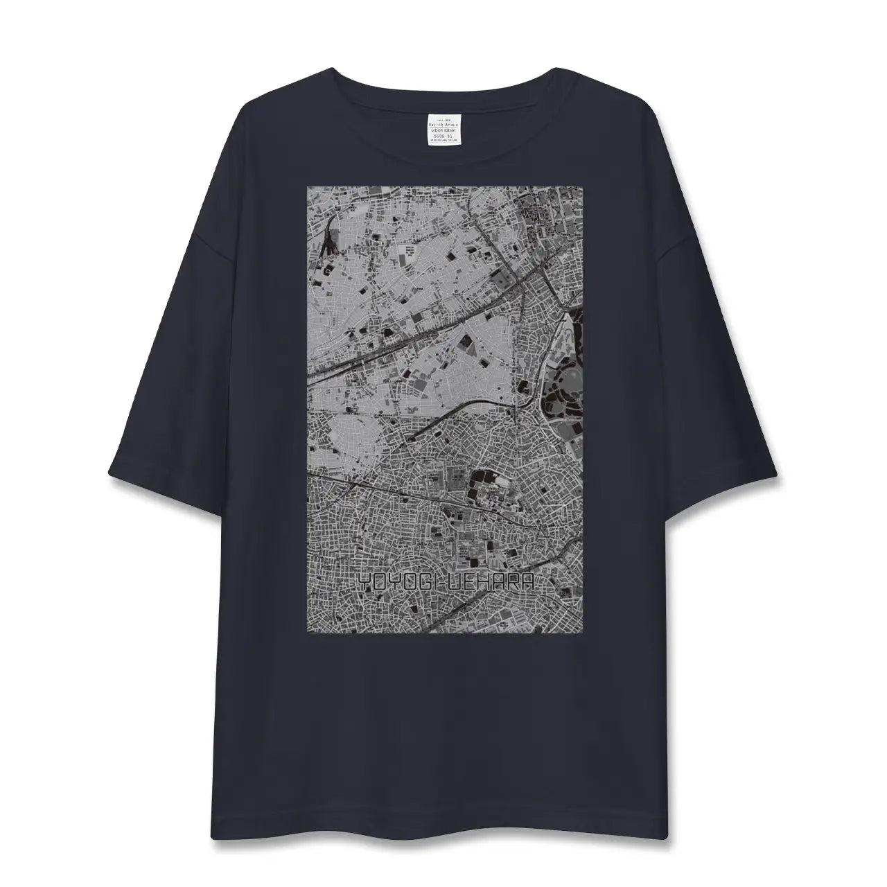【代々木上原(東京都)】地図柄ビッグシルエットTシャツ