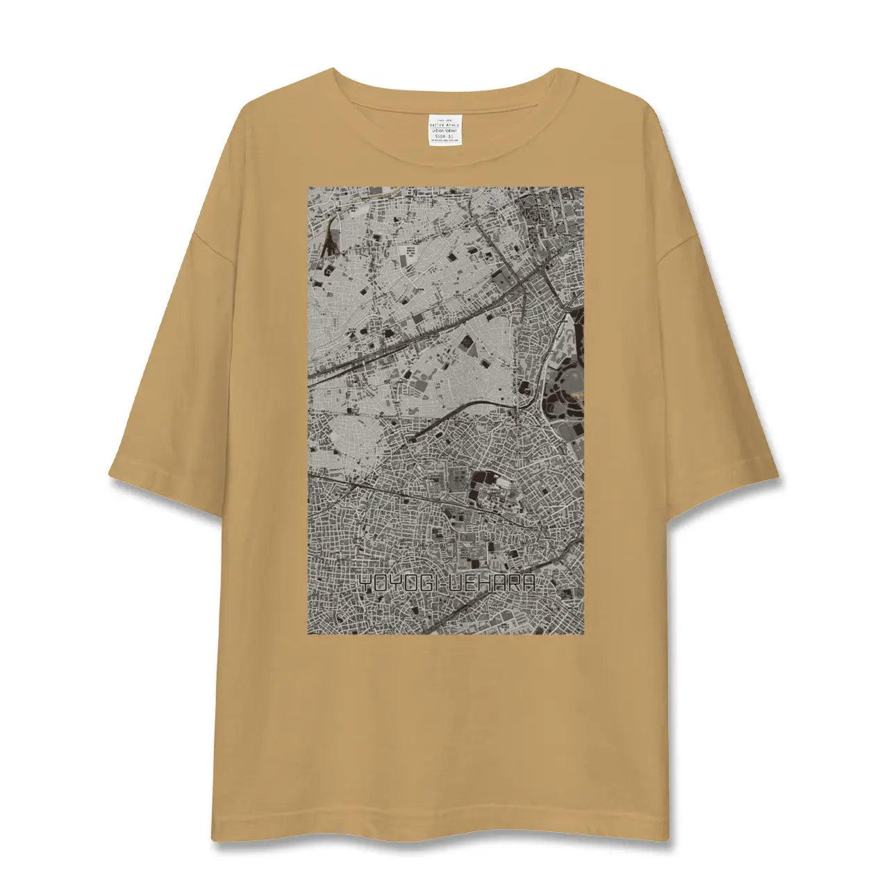 【代々木上原(東京都)】地図柄ビッグシルエットTシャツ