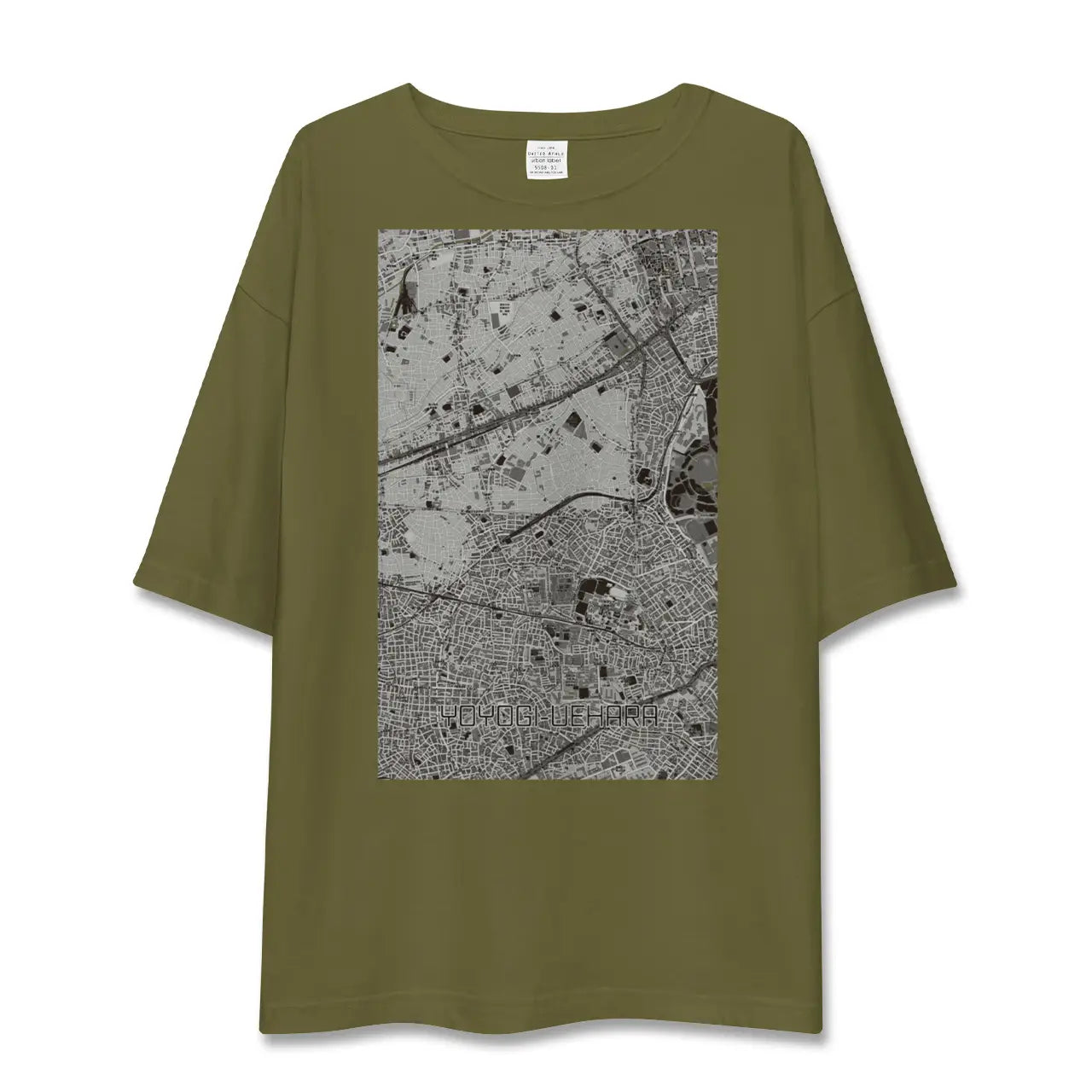 【代々木上原(東京都)】地図柄ビッグシルエットTシャツ