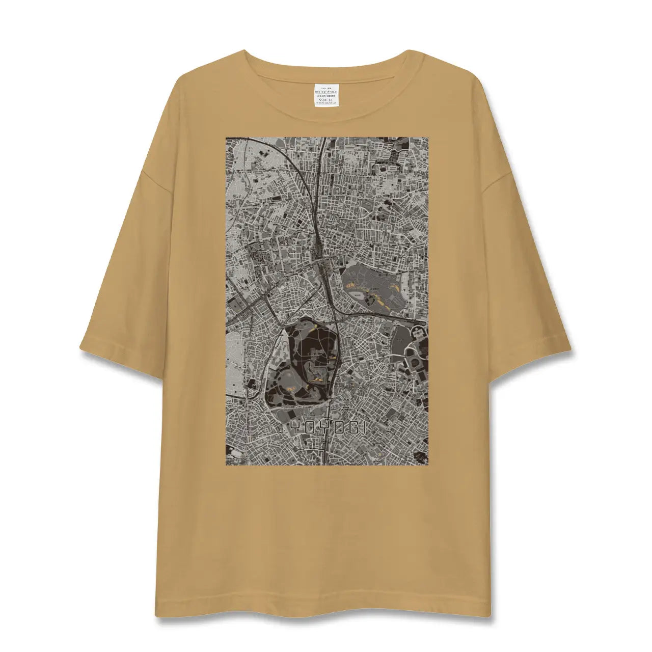 【代々木(東京都)】地図柄ビッグシルエットTシャツ