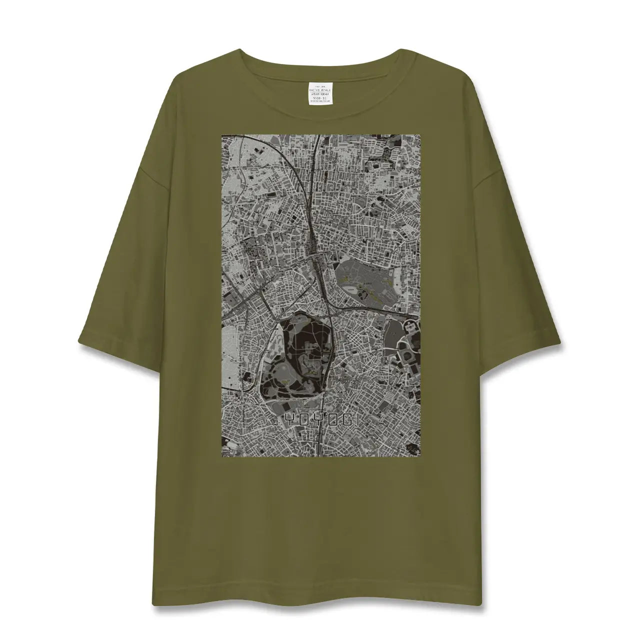 【代々木(東京都)】地図柄ビッグシルエットTシャツ