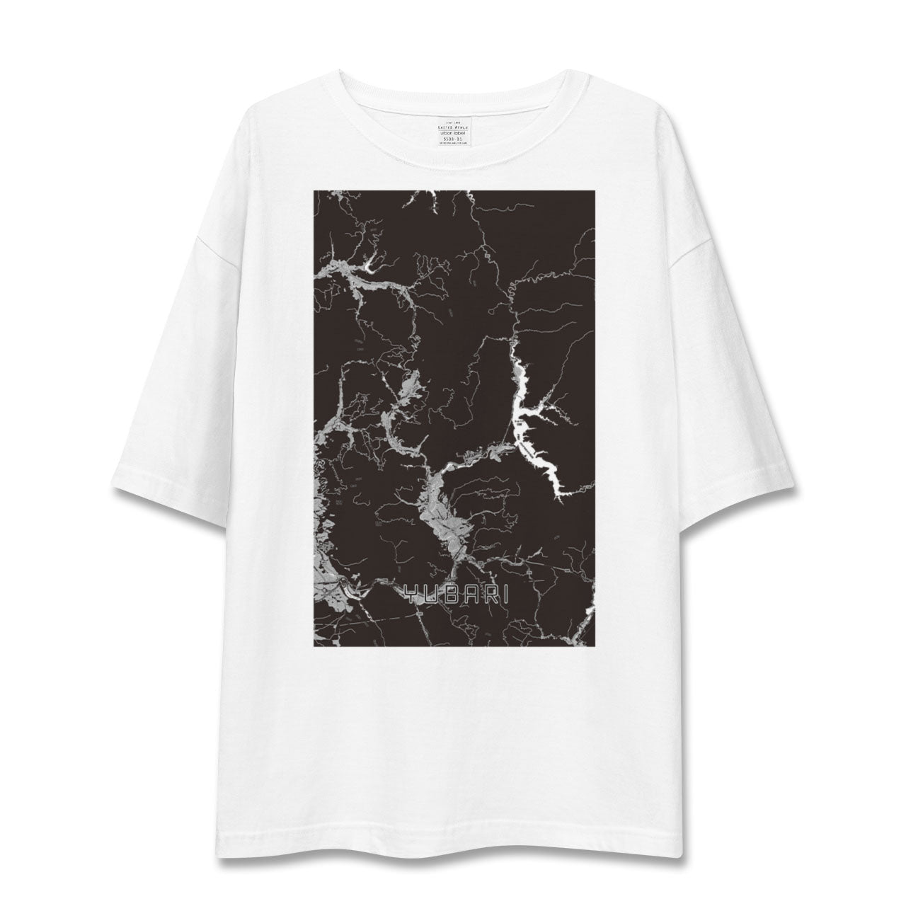 【夕張(北海道)】地図柄ビッグシルエットTシャツ