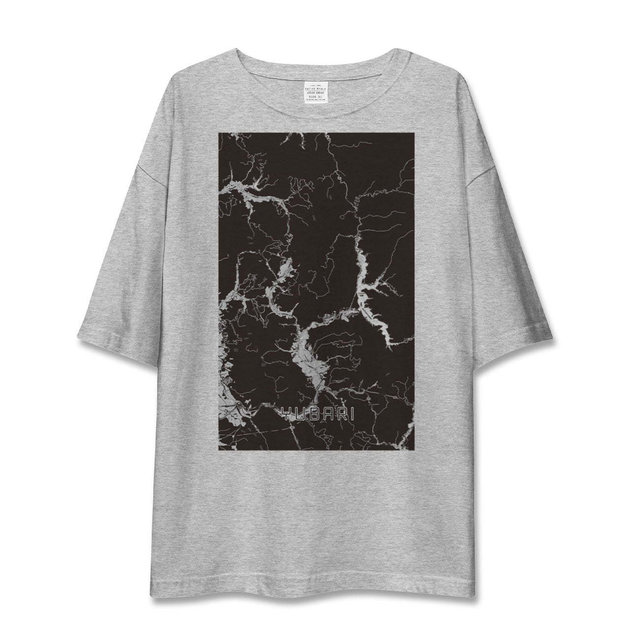 【夕張(北海道)】地図柄ビッグシルエットTシャツ