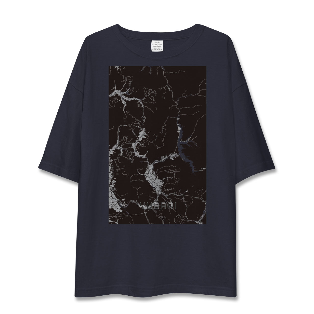 【夕張(北海道)】地図柄ビッグシルエットTシャツ