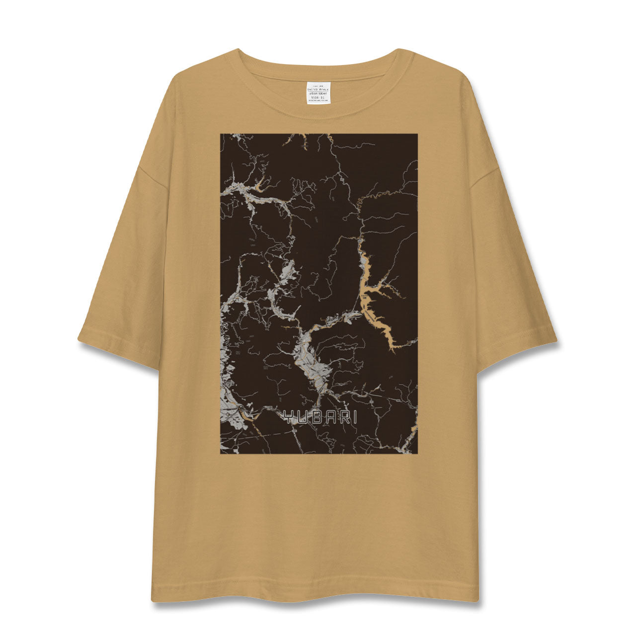 【夕張(北海道)】地図柄ビッグシルエットTシャツ