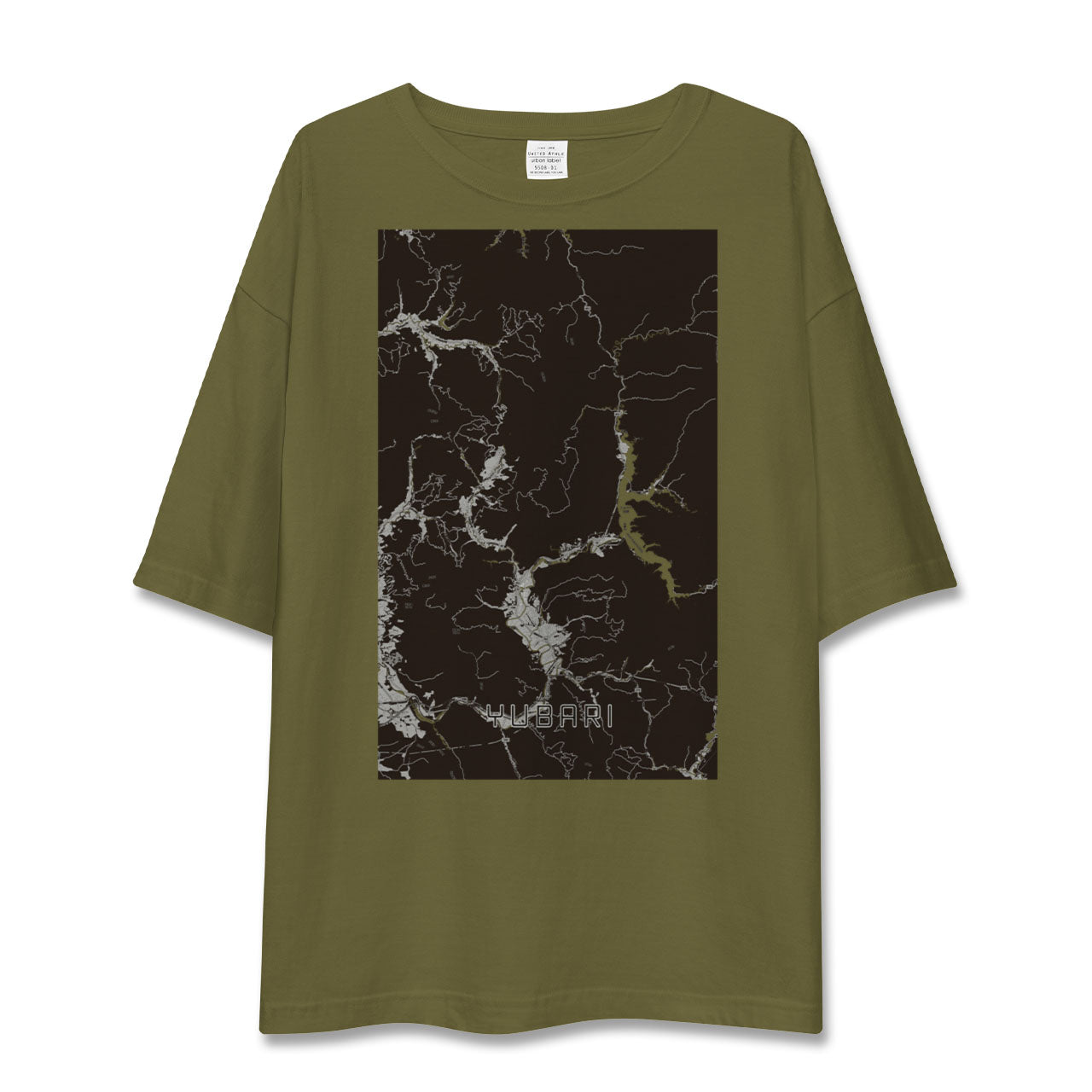 【夕張(北海道)】地図柄ビッグシルエットTシャツ