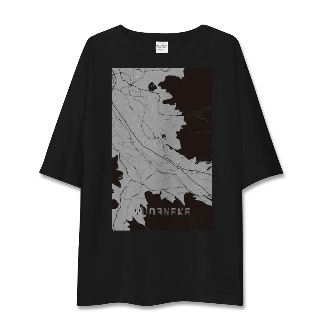 【湯田中(長野県)】地図柄ビッグシルエットTシャツ