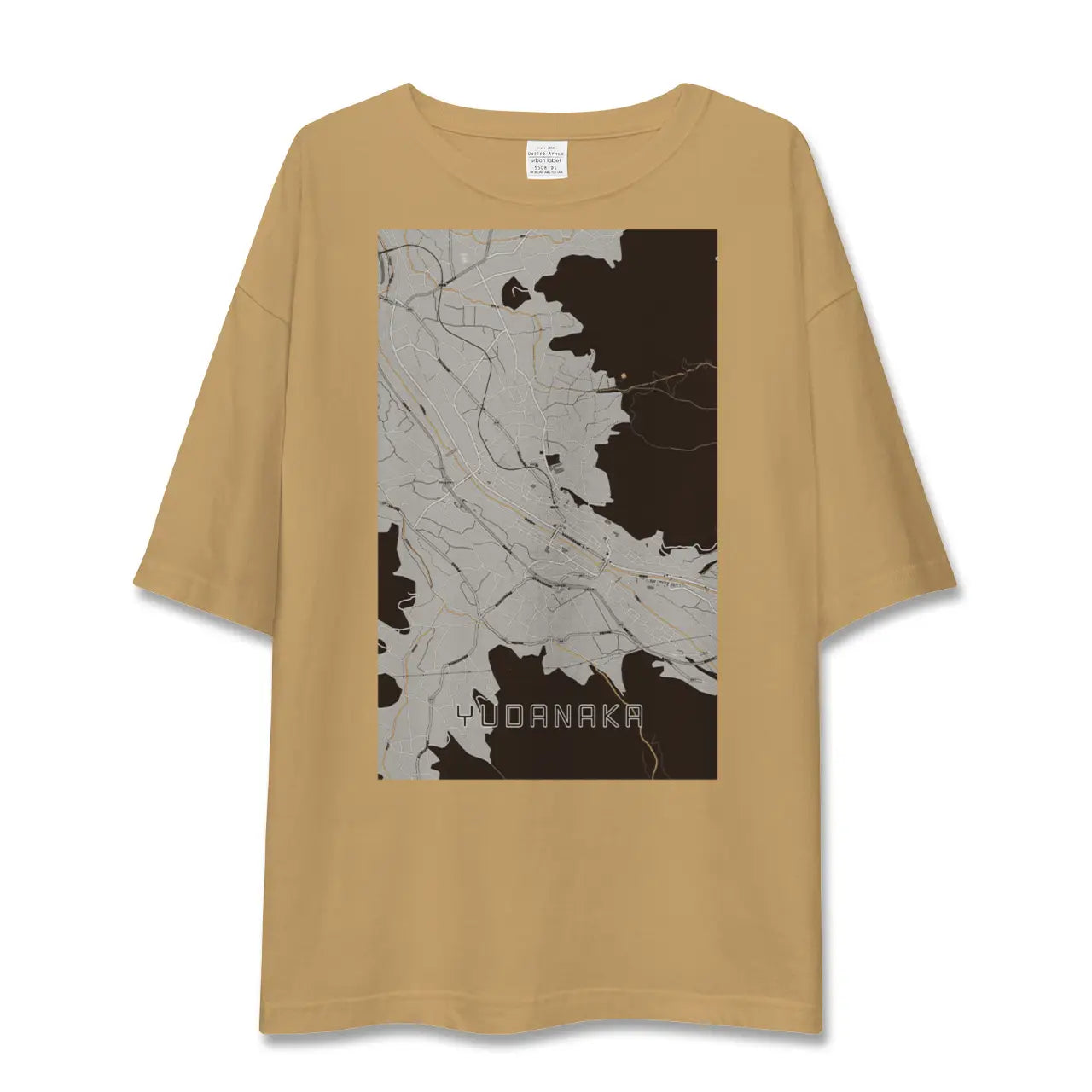 【湯田中(長野県)】地図柄ビッグシルエットTシャツ