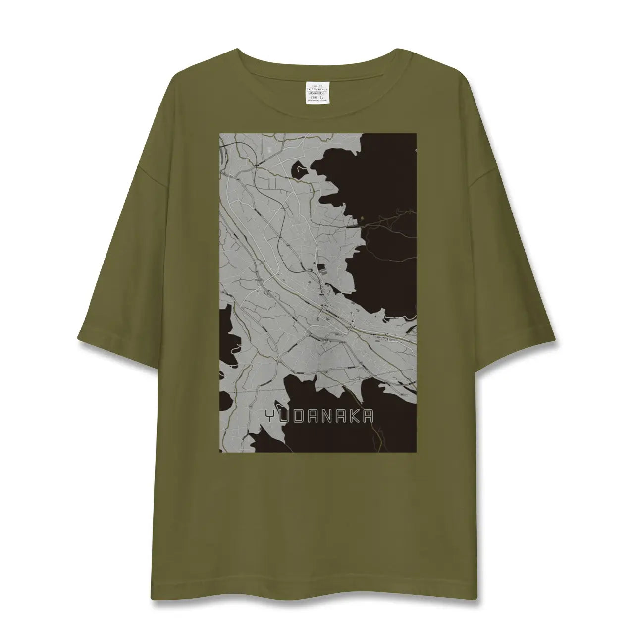【湯田中(長野県)】地図柄ビッグシルエットTシャツ