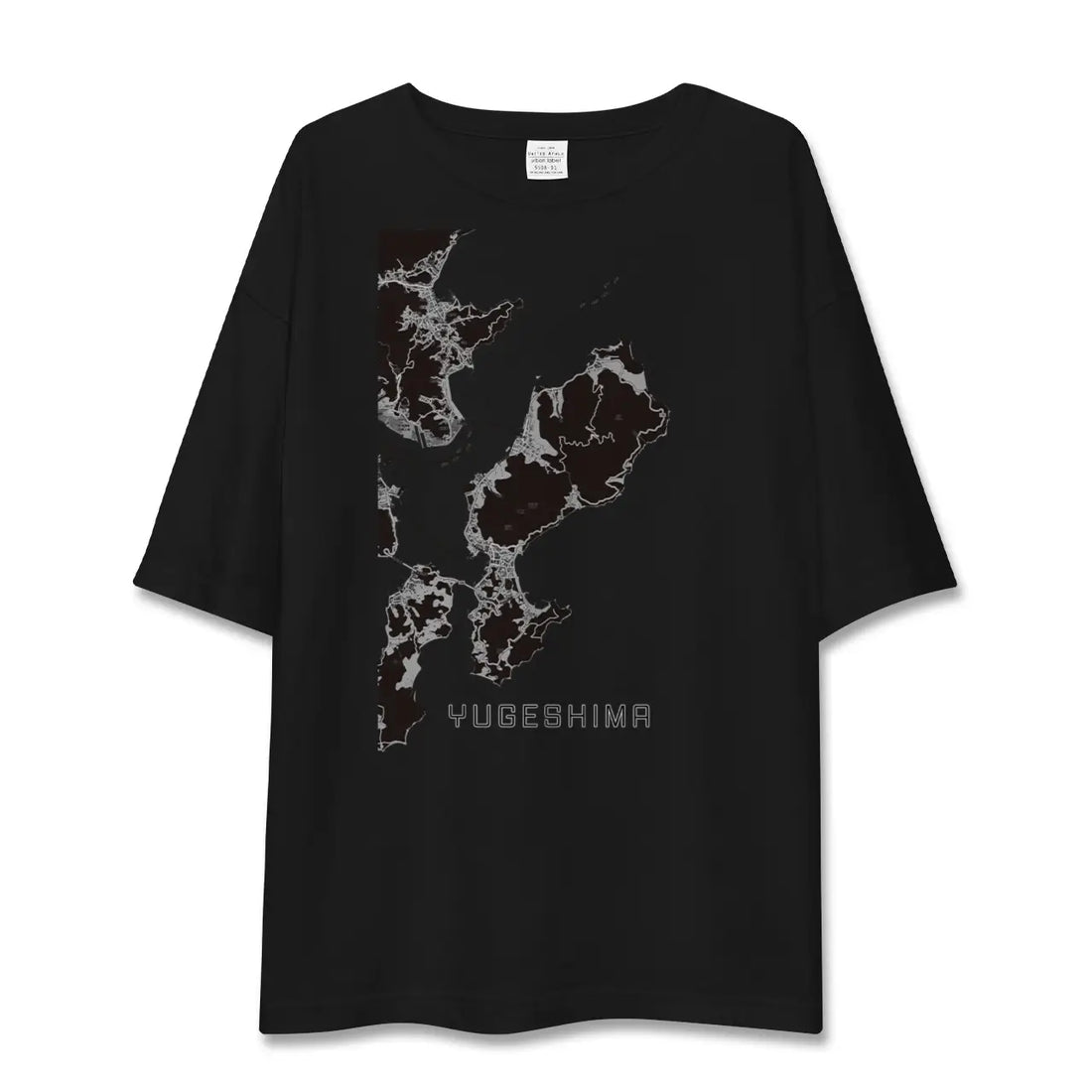 【弓削島(愛媛県)】地図柄ビッグシルエットTシャツ