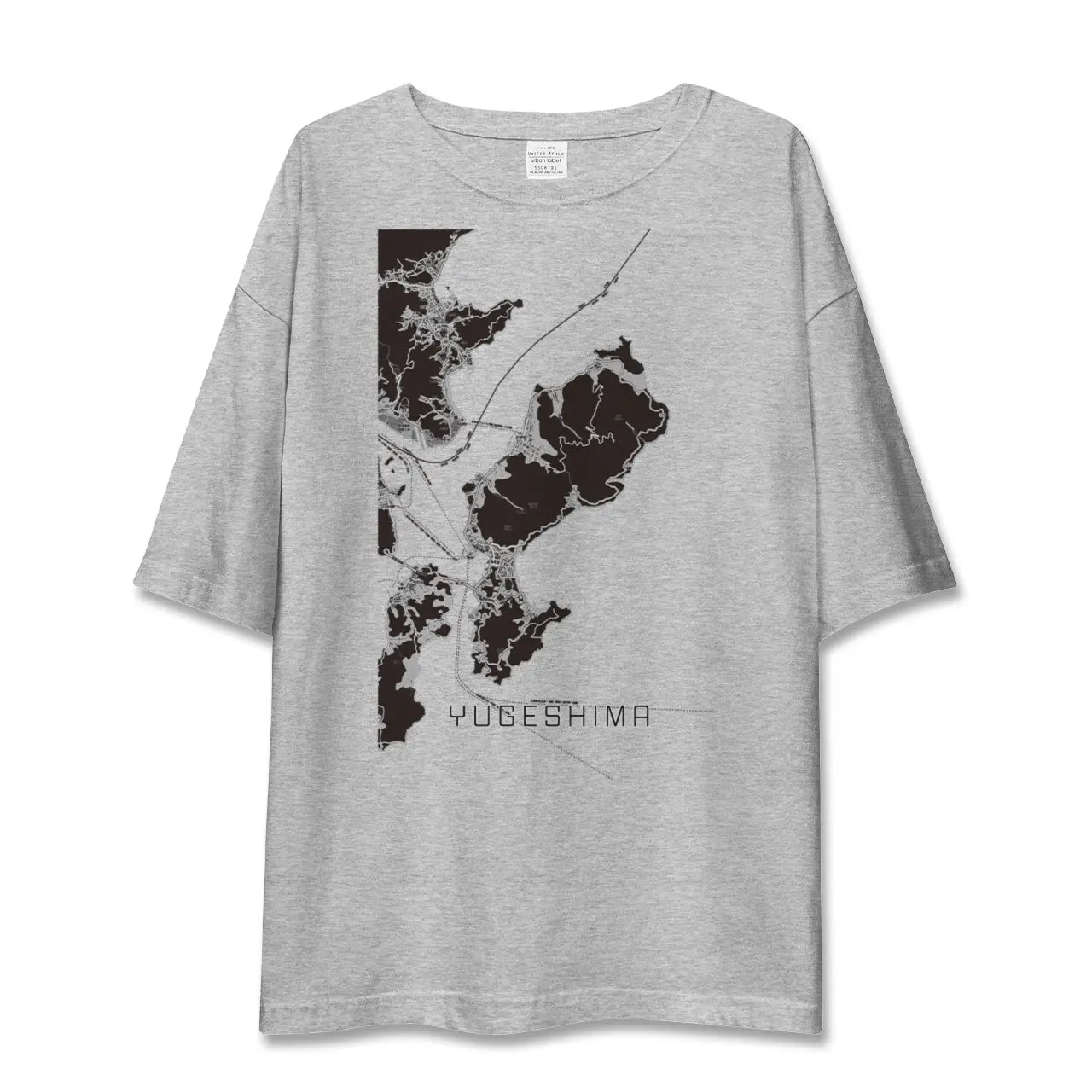 【弓削島(愛媛県)】地図柄ビッグシルエットTシャツ