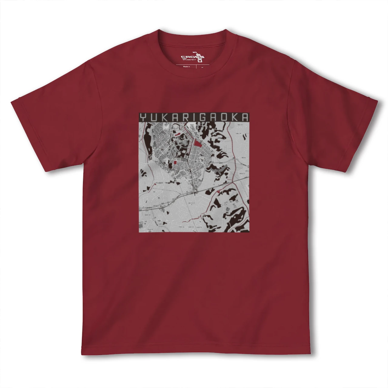 【ユーカリが丘(千葉県)】地図柄ヘビーウェイトTシャツ