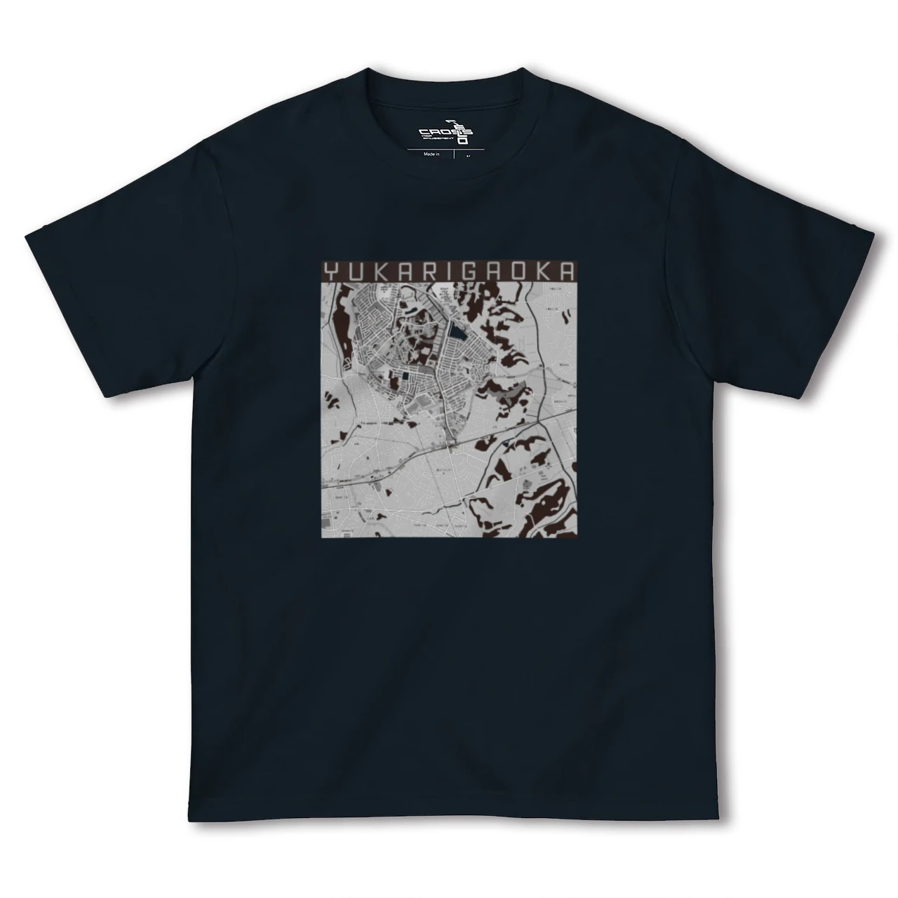 【ユーカリが丘(千葉県)】地図柄ヘビーウェイトTシャツ
