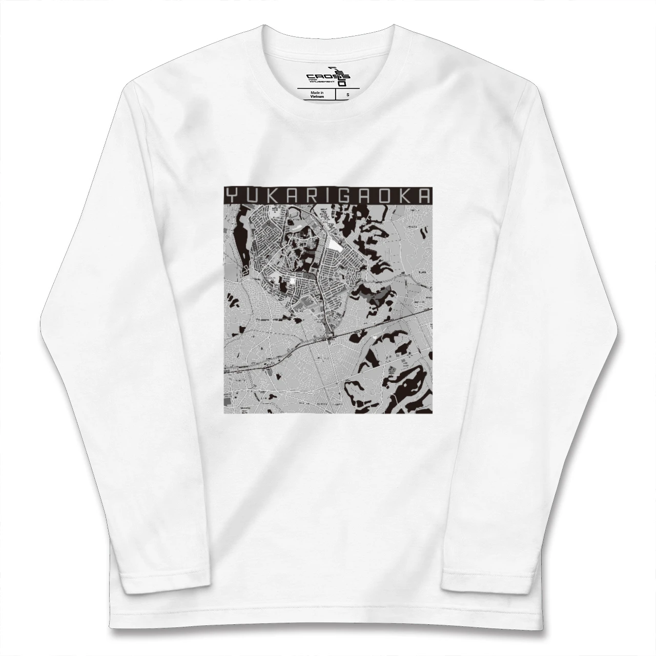 【ユーカリが丘(千葉県)】地図柄ロングスリーブTシャツ