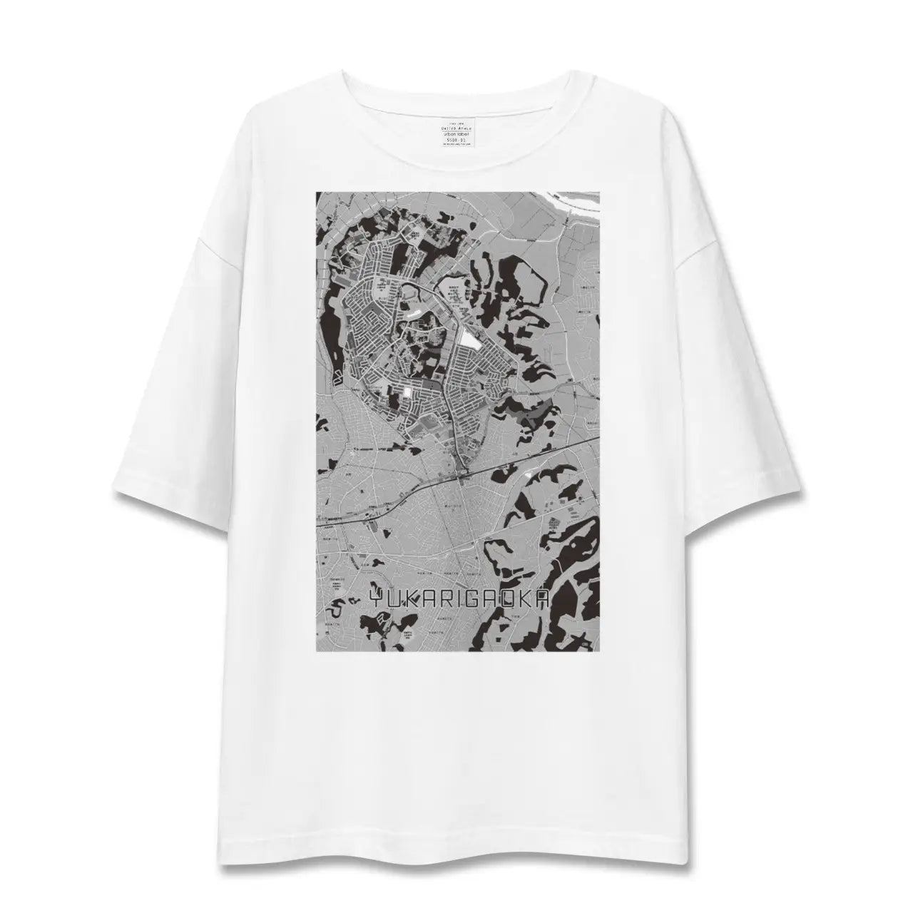 【ユーカリが丘(千葉県)】地図柄ビッグシルエットTシャツ