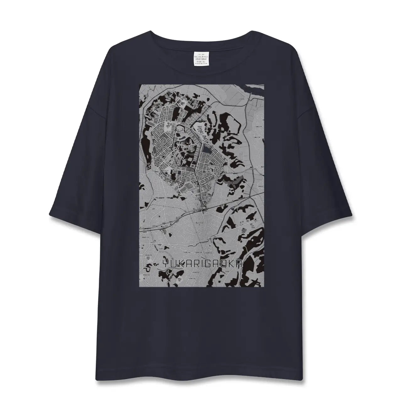 【ユーカリが丘(千葉県)】地図柄ビッグシルエットTシャツ