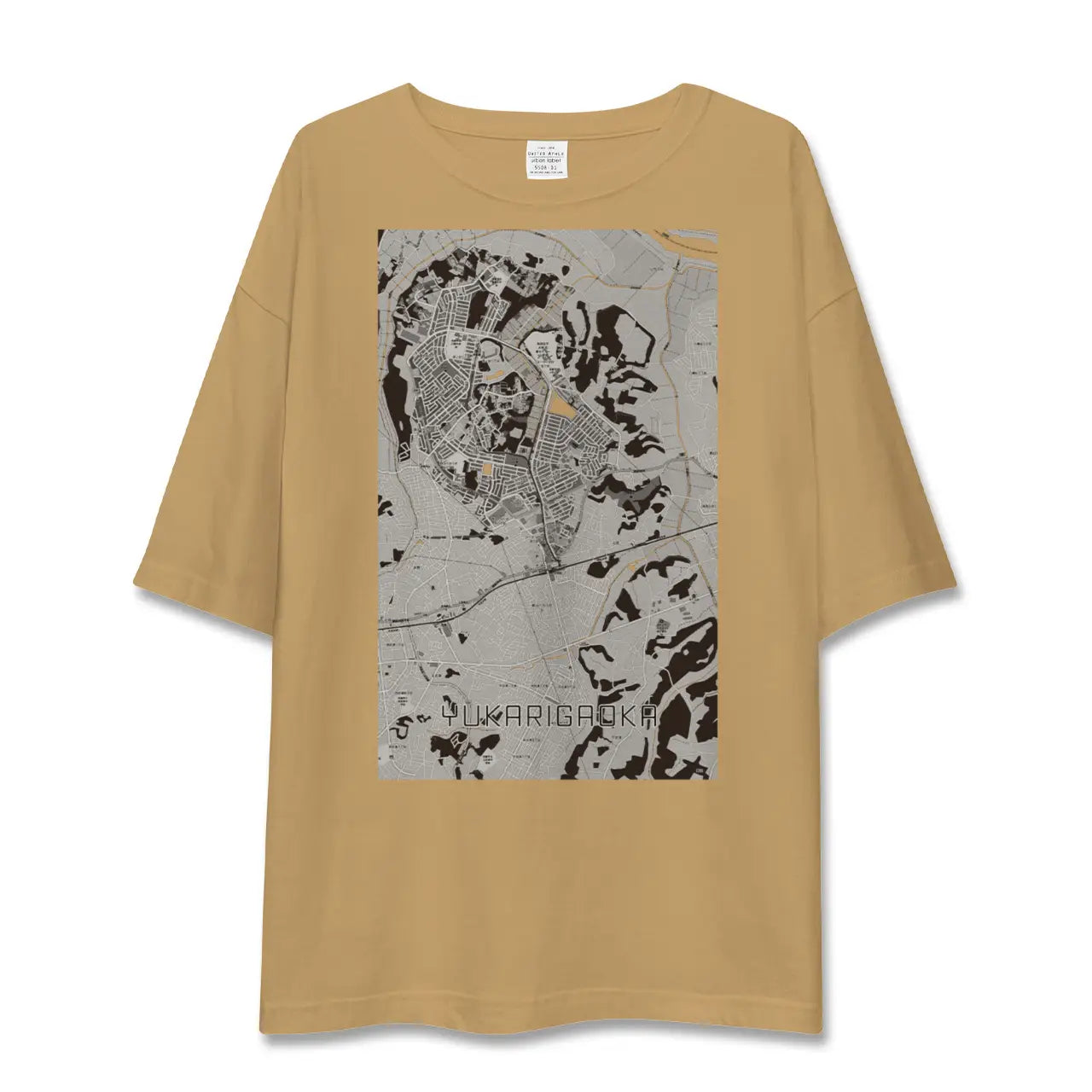 【ユーカリが丘(千葉県)】地図柄ビッグシルエットTシャツ