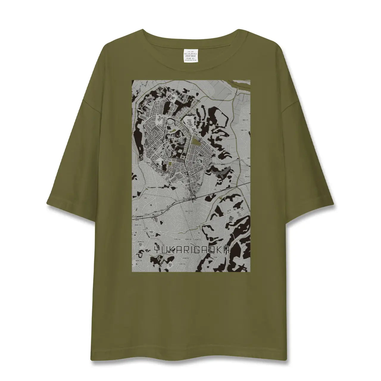 【ユーカリが丘(千葉県)】地図柄ビッグシルエットTシャツ