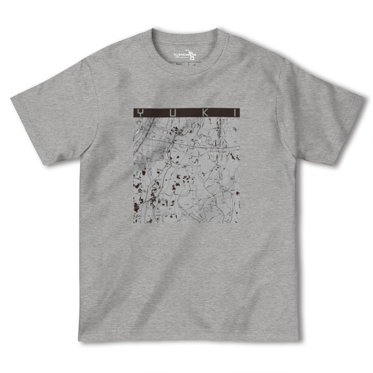 【結城(茨城県)】地図柄ヘビーウェイトTシャツ