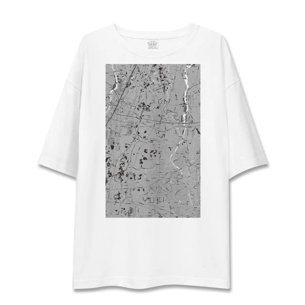 【結城(茨城県)】地図柄ビッグシルエットTシャツ