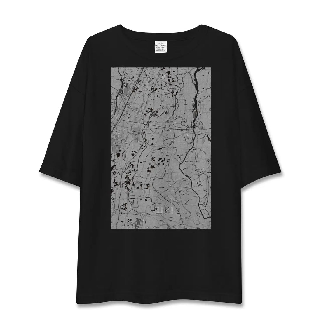 【結城(茨城県)】地図柄ビッグシルエットTシャツ